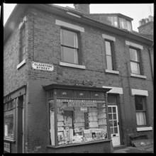 Corner shop, Gladstone Street, Leek, Staffordshire, 1965-1968