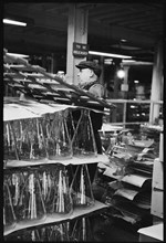 Worker at the Wear Flint Glass Works, Alfred Street, Millfield, Sunderland, 1961
