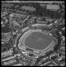 The Oval, home ground of Surrey County Cricket Club, Kennington, London, 1955