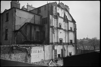Houses undergoing demolition, Eldon Square, Newcastle upon Tyne, 1973