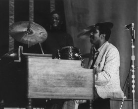 Jimmy Smith on stage playing a Hammond Organ, 1968.