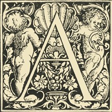 A - An Alphabet by Hans Weiditz', c1520-1521, (1908).
