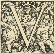 V - An Alphabet by Hans Weiditz', c1520-1521, (1908).