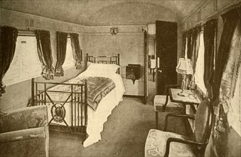 Bedroom, King's Saloon, London and North Eastern Railway', 1930.