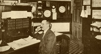 Traffic Controller's Office, London Underground Railways', 1930.