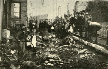 Street in St. Ives After A Visit From A Flood', 1901.
