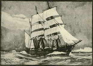 The "Discovery" Under Full Sail', 1901.