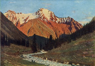 Mountain scenery', late 19th century, (1965).