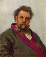Portrait of the Composer Modest Petrovich Mussorgsky', 1881, (1965).