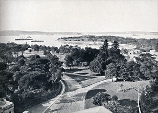 Sydney Harbour and Botanical Gardens, c1900.