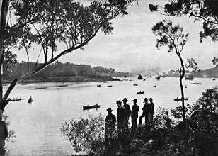 View on the Parramatta River, c1900.