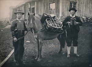Saetersdalen Highlanders with Pack-Horse', 1914.