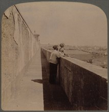 Long walk along the old Aqueduct - (1729-49) - supplies city with water, Lisbon, Portugal', 1902.