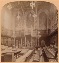 House of Lords, Houses of Parliament, London, England', 1900.