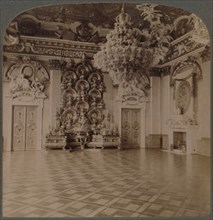 Throne Room, Royal Palace, Berlin, with-plate-laden sideboard and regal decorations, Germany', 1903
