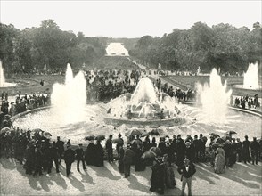 The Palace Fountains, Versailles, France, 1895.