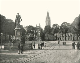 View of the Vyverberg Square, The Hague, Netherlands, 1895.