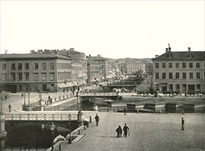 Gustav Adolfs torg and Ostra Hamngatan, Gothenburg, Sweden, 1895.