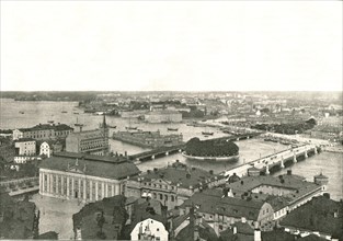 Panorama of Stockholm, Sweden, 1895.