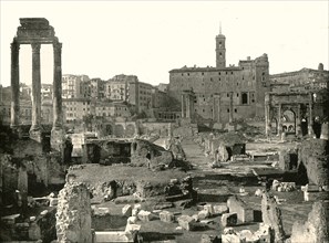 General view of the Forum, Rome, Italy, 1895.