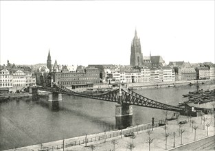 View from Sachsenhausen, Frankfurt, Germany, 1895.