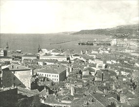 Town and harbour, Trieste, Italy, 1895.