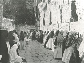 The Wailing Wall, Jerusalem, Palestine, 1895.