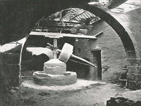 Primitive corn-mill, Nile Delta, Egypt, 1895.