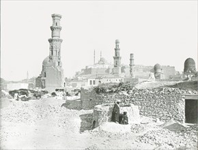 Distant view of the Citadel, Cairo, Egypt, 1895.