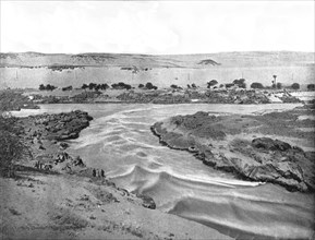 The first cataract of the Nile, Aswan, Egypt, 1895.