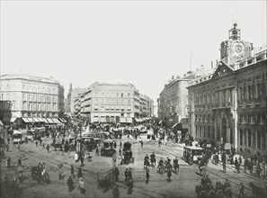 The Puerta del Sol, Madrid, Spain, 1895.