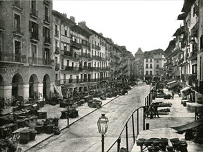 The Market Place, Zaragoza, Spain, 1895.