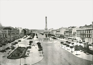 Restauradores Square, Lisbon, Portugal, 1895.