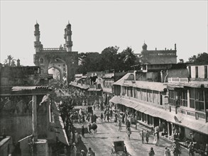 The Char Minar, Hyderabad, India, 1895.