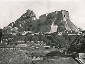 The Rock seen from the north, Trichinopoly, India, 1895.