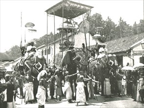 Religious procession, Colombo, Ceylon, 1895.