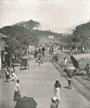 Street scene near the Town Hall, Colombo, Ceylon, 1895.