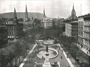 Victoria Square, Montreal, Canada, 1895.
