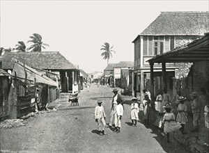 Steet scene in Port Royal, Jamaica, 1895.