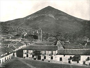 The city and the mountain, Potosi, Bolivia, 1895.