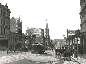 Bourke Street looking east, Melbourne, Australia, 1895.
