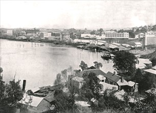 View of the city and the river, Brisbane, Australia, 1895.