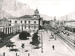 Adderley Street, with the Commercial Exchange and Standard Bank, Cape Town, South Africa, 1895.