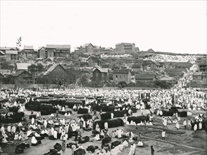 The Market Place, Antananarivo, Madagascar, 1895.
