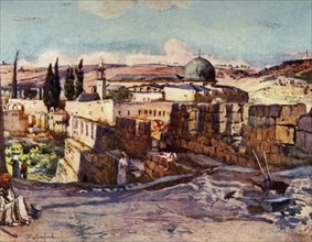 The Mosque of El Aksa from Inside the South Wall of Jerusalem', 1902.
