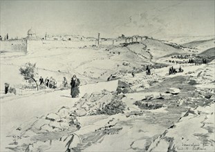 Jerusalem, with the Road from Bethany', 1902.