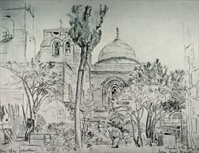 The Church of the Holy Sepulchre from the Garden of the Greek Monastery', 1902.