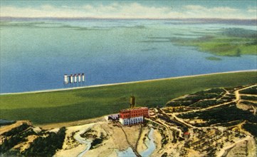 Air View of Saluda Dam showing Lake Murray, S.C.', 1942.