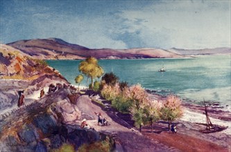 The Lake of Galilee, Looking North from Tiberias', 1902.