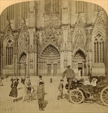 Main portal and elaborately ornamented façade, Cathedral, Cologne, Germany', 1902.